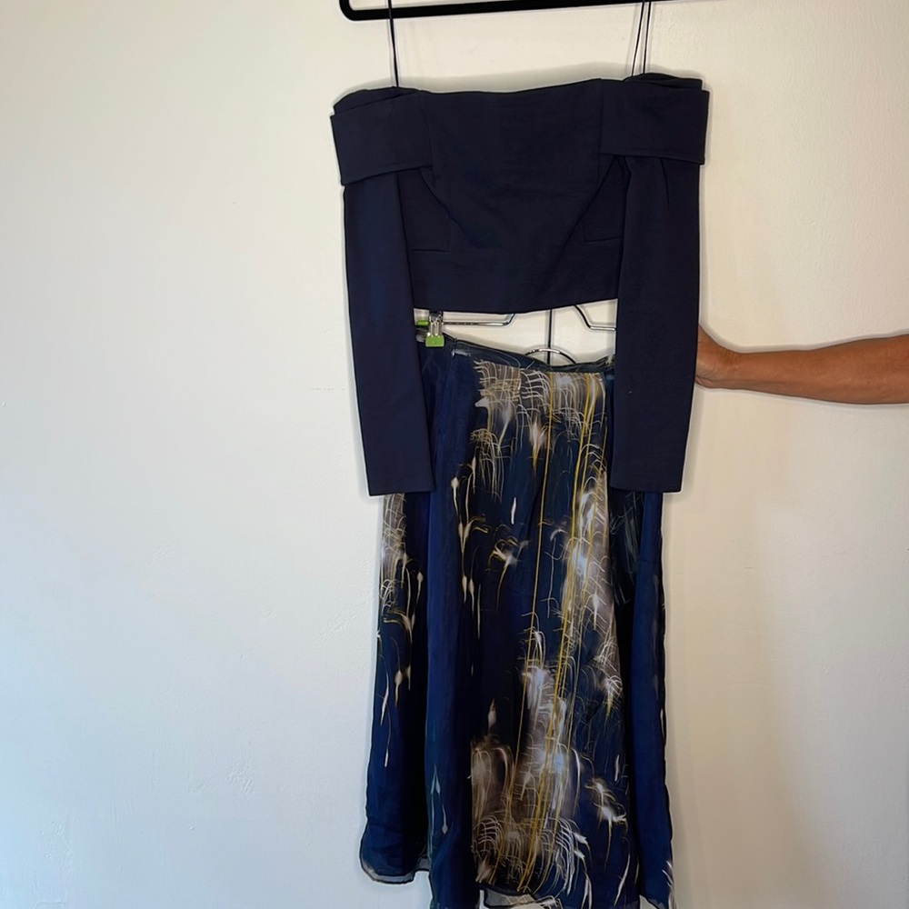 Michelle Mason top and skirt